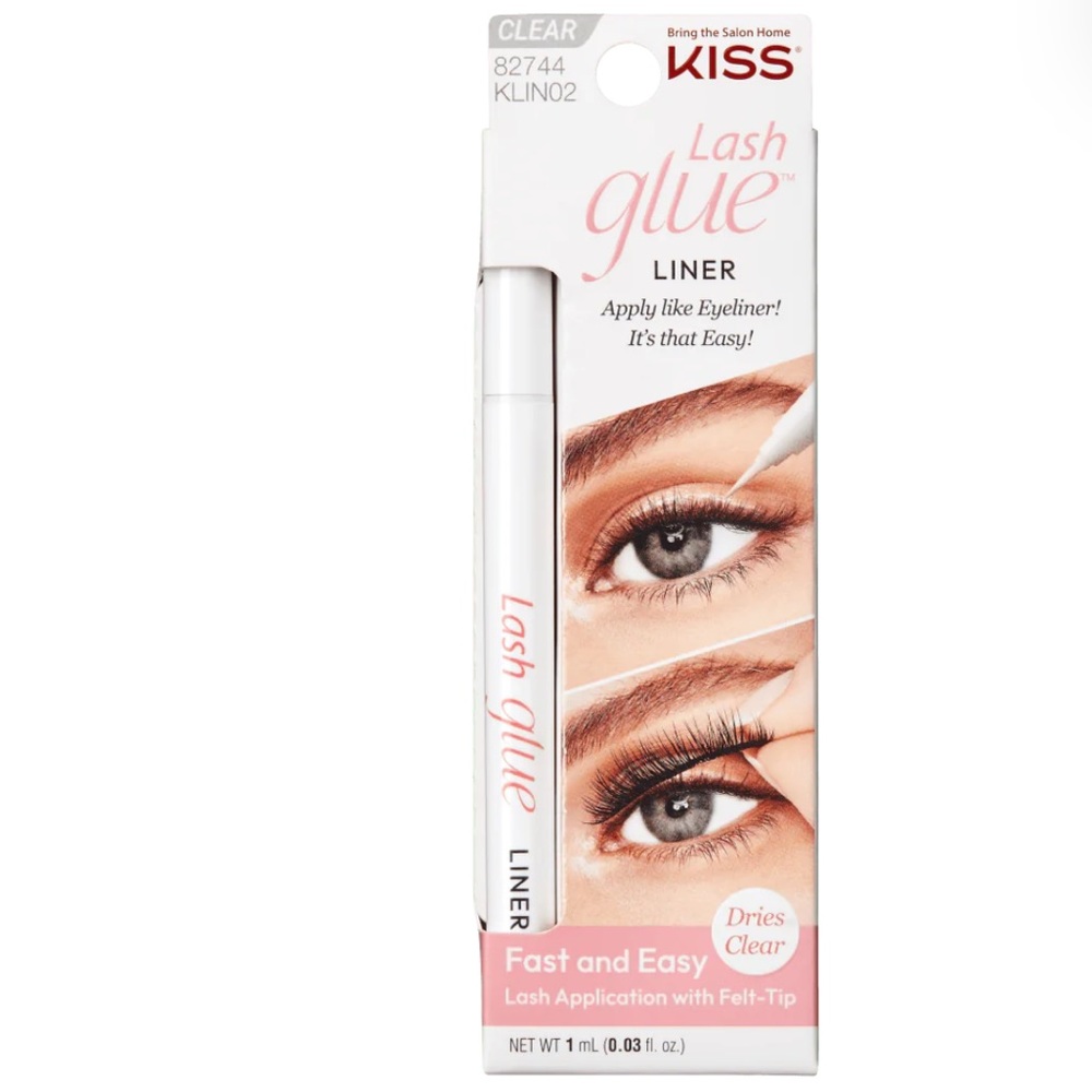 NEW! KISS Clear Lash Glue Liner 82744 KLIN02